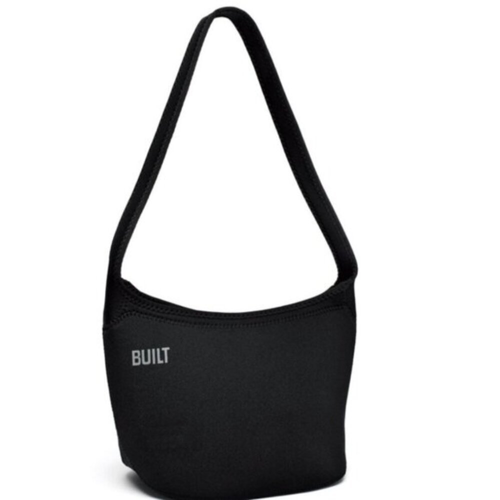BUILT Neoprene Black Hobo Shoulder Tote  Bag